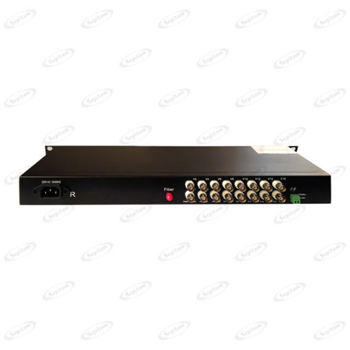 مبدل 16 کانال ویدئو و 1 کانال دیتای دوطرفه بر روی فیبر نوری ( مدل: Sepitam-16V1bD-T/R )