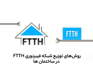 روش‌های توزیع شبکه فیبرنوری FTTH در ساختمان ها
