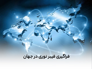 فراگیری فیبر نوری در جهان