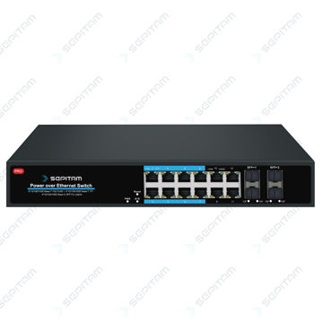 PoE سوئیچ Indoor/Outdoor مدیریتی با 12 پورت 10/100/1000Mbps و 4 پورت آپلینک 10G SFP ( مدل: Sepitam-PS412G-QXM )