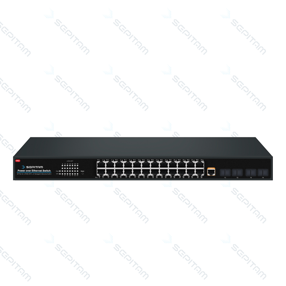 ویرایش جزئیات محصول - سوئیچ سازمانی PoE مدیریتی دارای بیست و چهار پورت 1Gbps PoE RJ45و چهار پورت 1Gbps SFP(مدل:Sepitam-PS424G-QXM-L3)  بازگشت به لیست محصولات