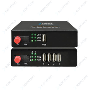 مبدل USB2.0 به فیبر نوری ( مدل: Sepitam-USB2.0-T/R )